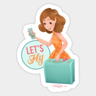 Let's Fly Sticker